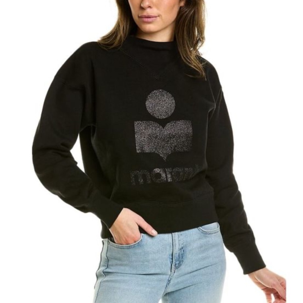 NWT✨ Isabel Marant Étoile Moby Logo Graphic Sweatshirt Glitter Edition